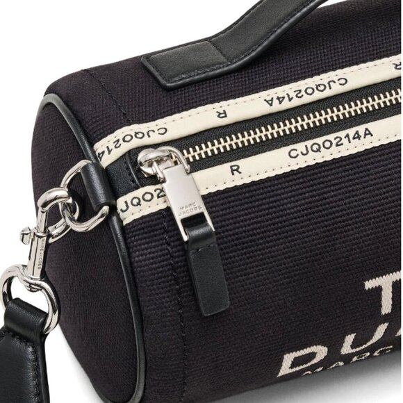 NWT! Marc Jacobs The Jacquard Duffle bag -Black Canvas - Picture 16 of 16